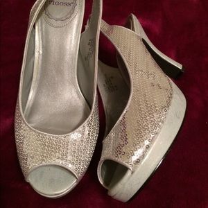 Silver Sequin slings